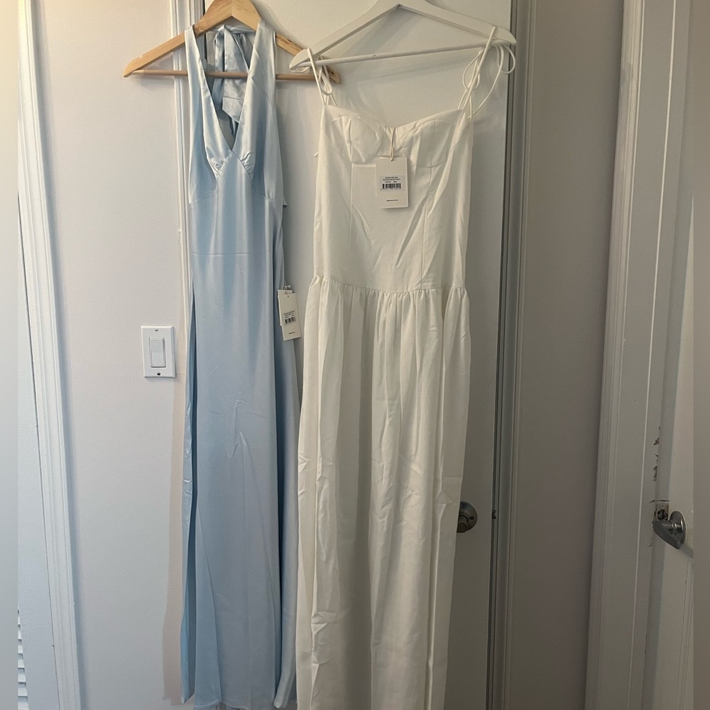 BRAND NEW PEPPERMAYO DRESS BUNDLE White & Blue Maxi Dresses